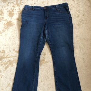 Dark Denim High Rise Bootcut Jeans